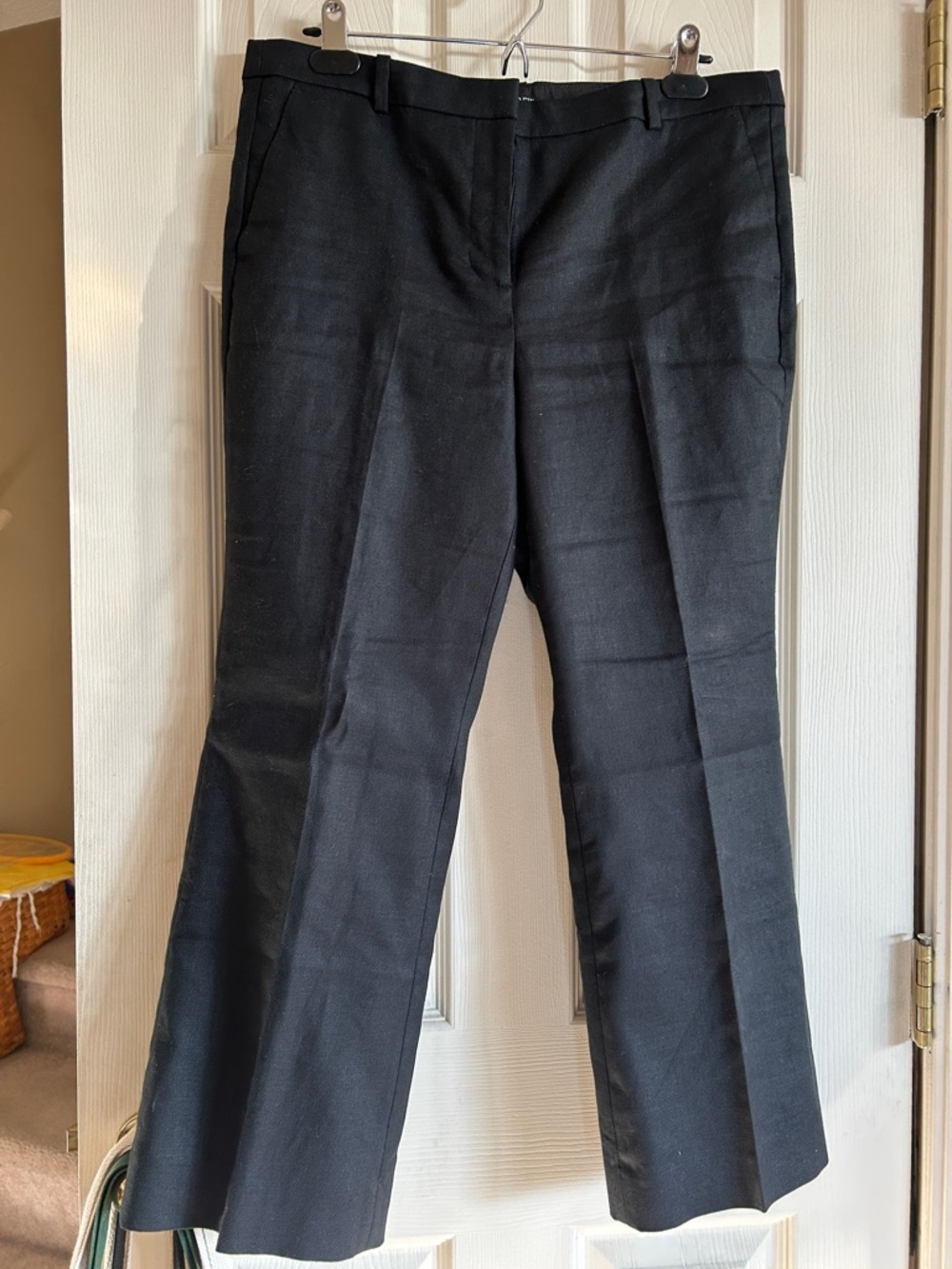 J. Crew Black Linen Pants
